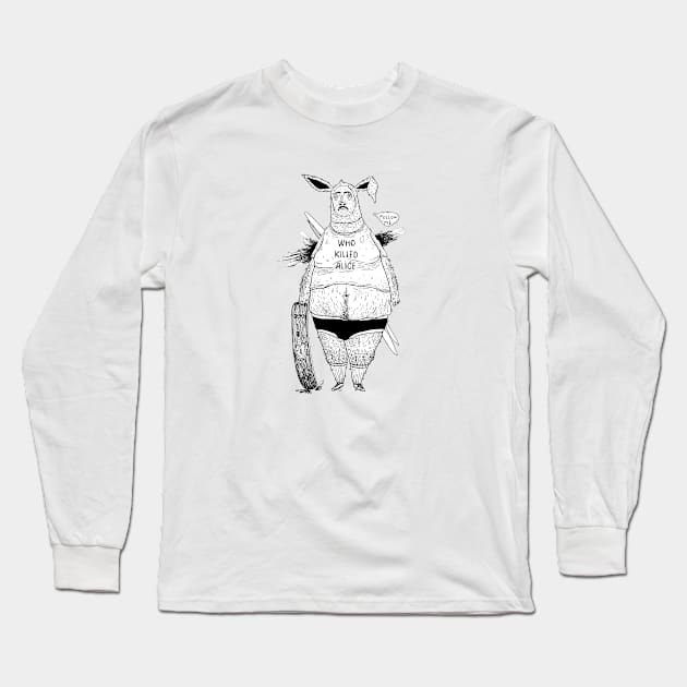 Mr.Rabbit Long Sleeve T-Shirt by GuerrillaPony